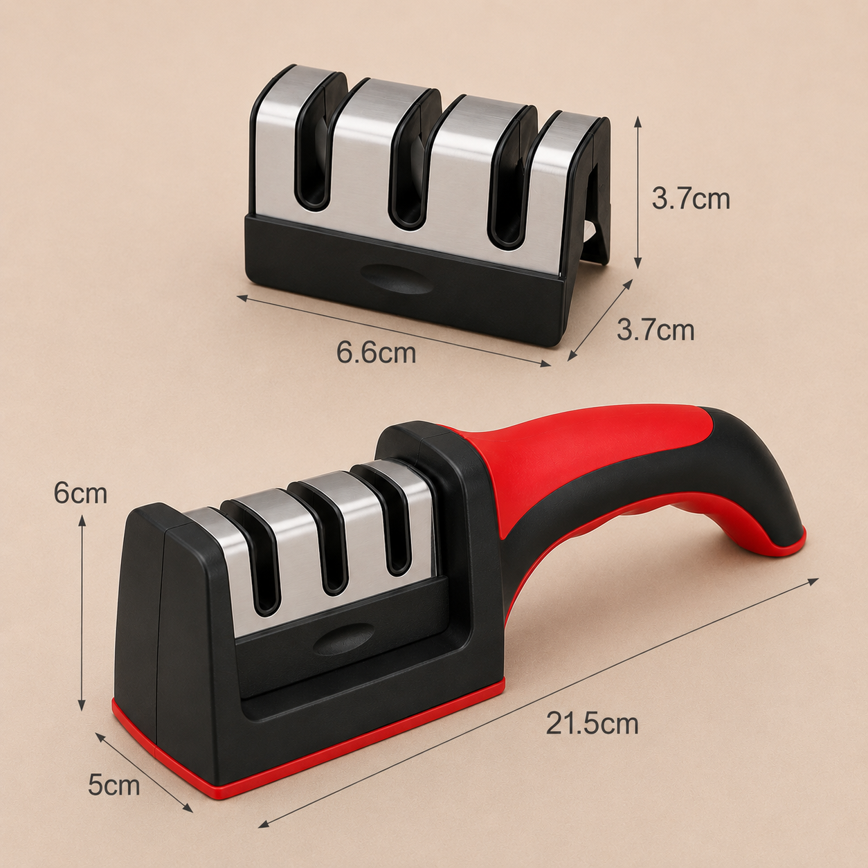 Afilador de Cuchillos Ergonomico Acero Inoxidable Sharpener