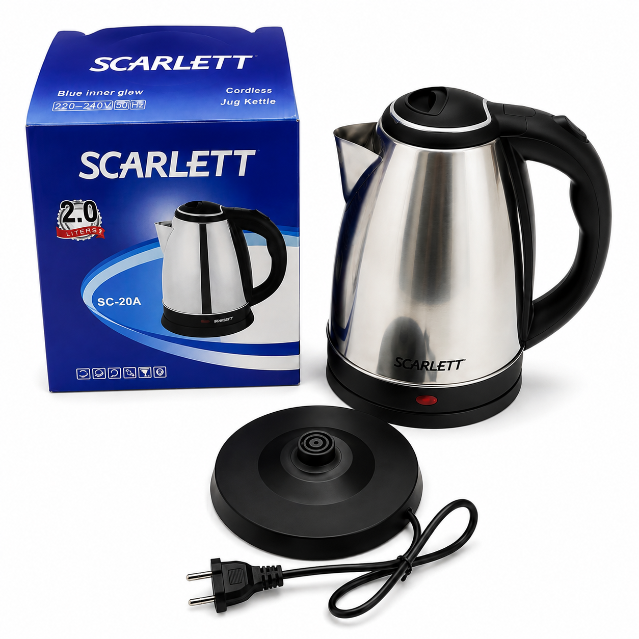 Cafetera Eléctrica Scarlett Acero Inoxidable 110v 2.0 L