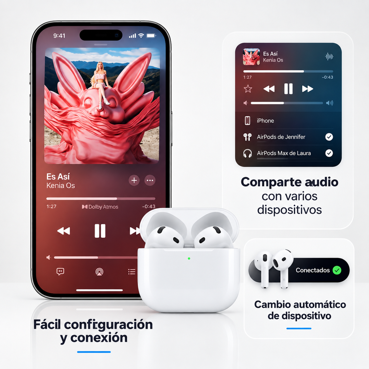 Audífonos Apple Airpods 4 generación