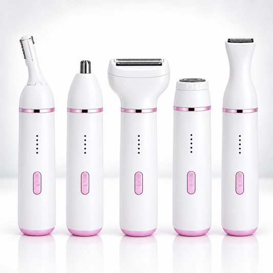 Depiladora Eléctrica 5 en 1 para Mujer, Recargable USB