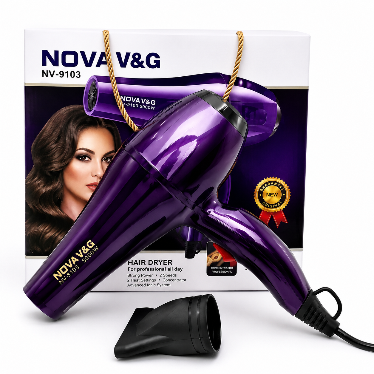 Secador De Cabello Nova Violeta - 5000w