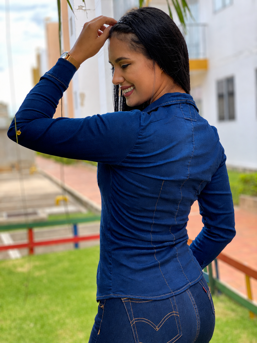 Blusa Vaquera Clásica para Mujer H167