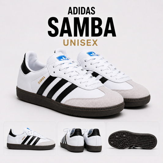 Tenis Adidas Samba Blanco Negro Kc