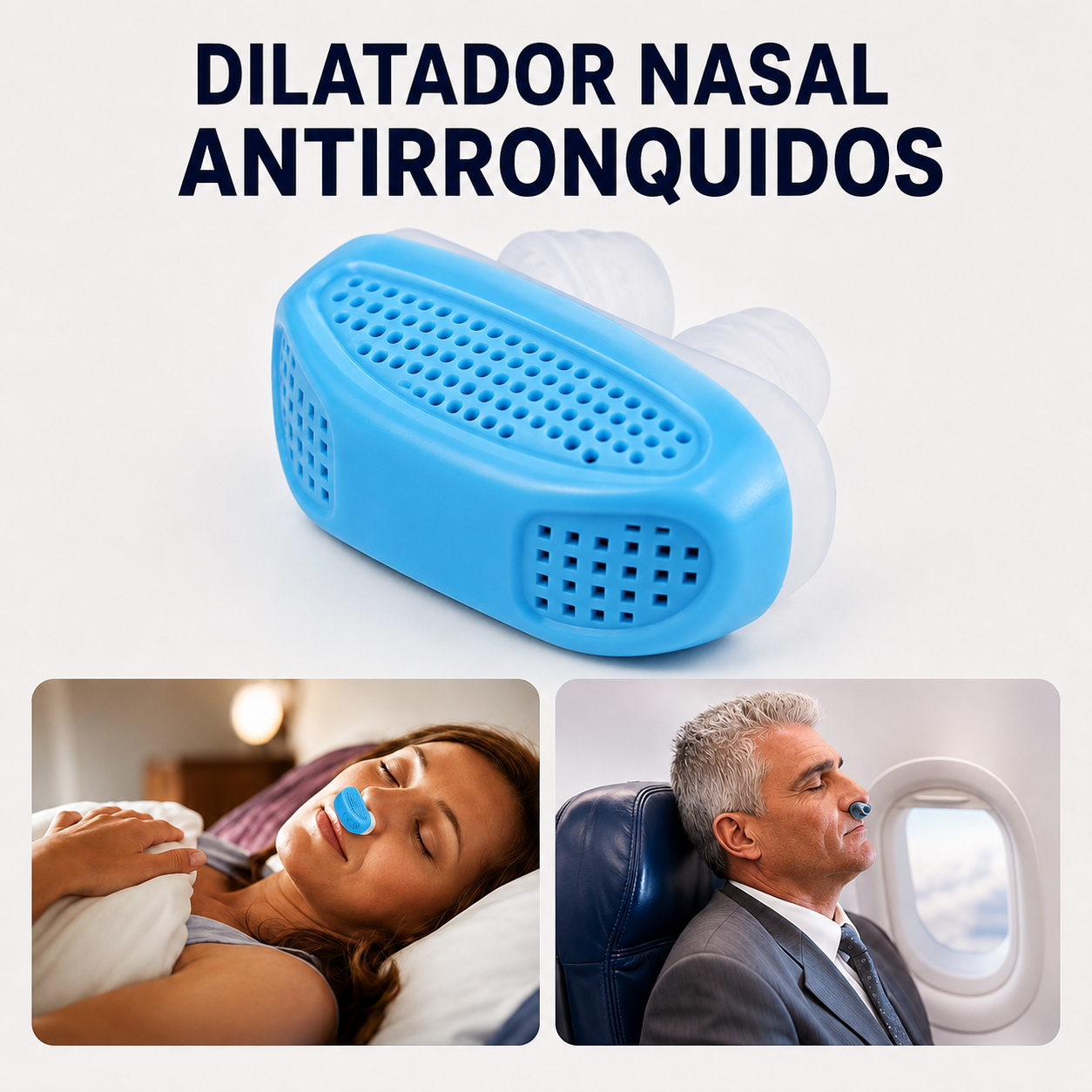 Filtro Dilatador Nasal Antirronquidos x2 in 1