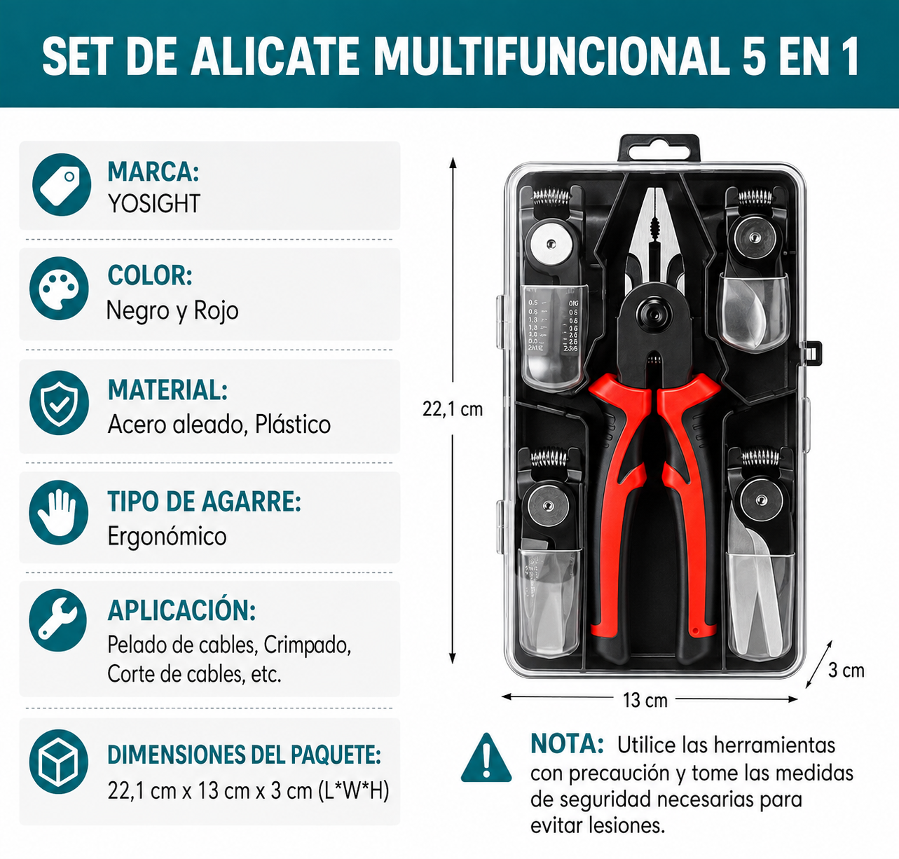 Alicate Ultrasolver 5 En 1