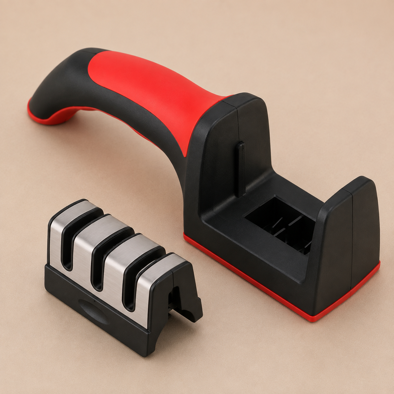 Afilador de Cuchillos Ergonomico Acero Inoxidable Sharpener
