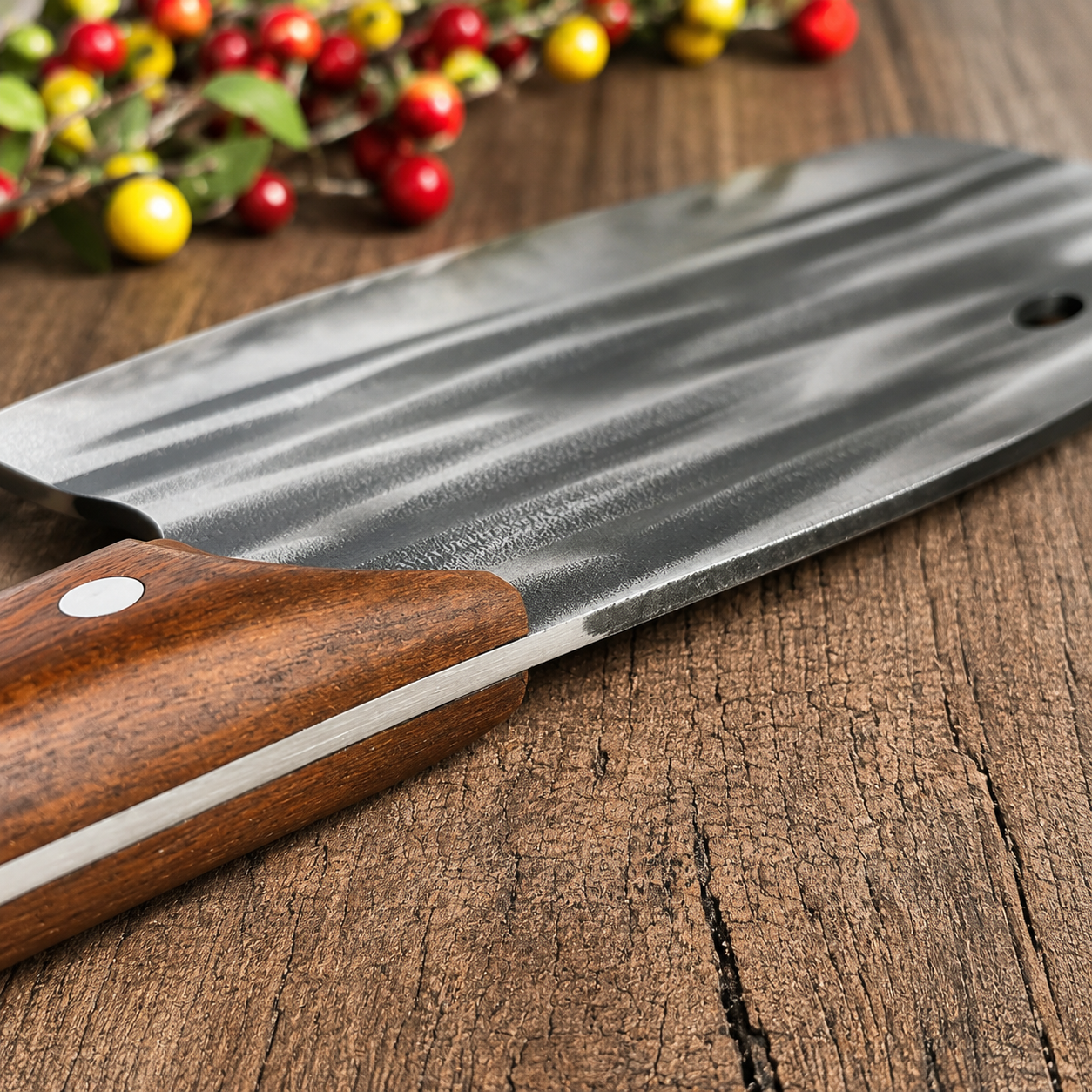 Cuchillo Hacha Japones Acero Inoxidable