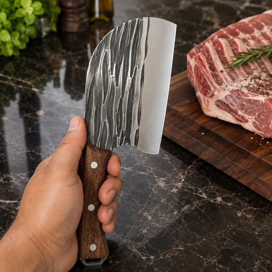 Cuchillo Hacha Japones Acero Inoxidable