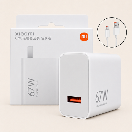 Cargador Xiaomi 67w Original Turbo Carga Rapida Usb-c