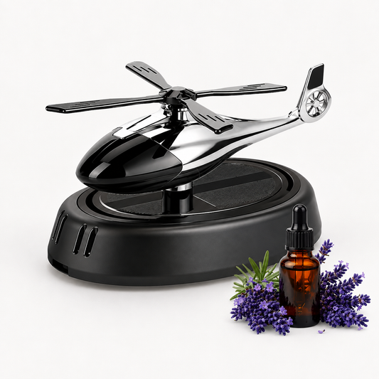 Ambientador Carro Difusor Aroma Solar Helicoptero Decorativo