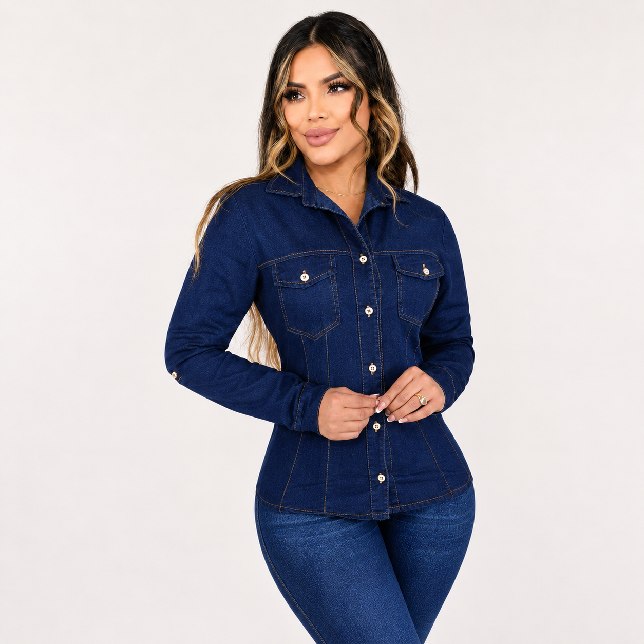 Blusa Vaquera Clásica para Mujer H167