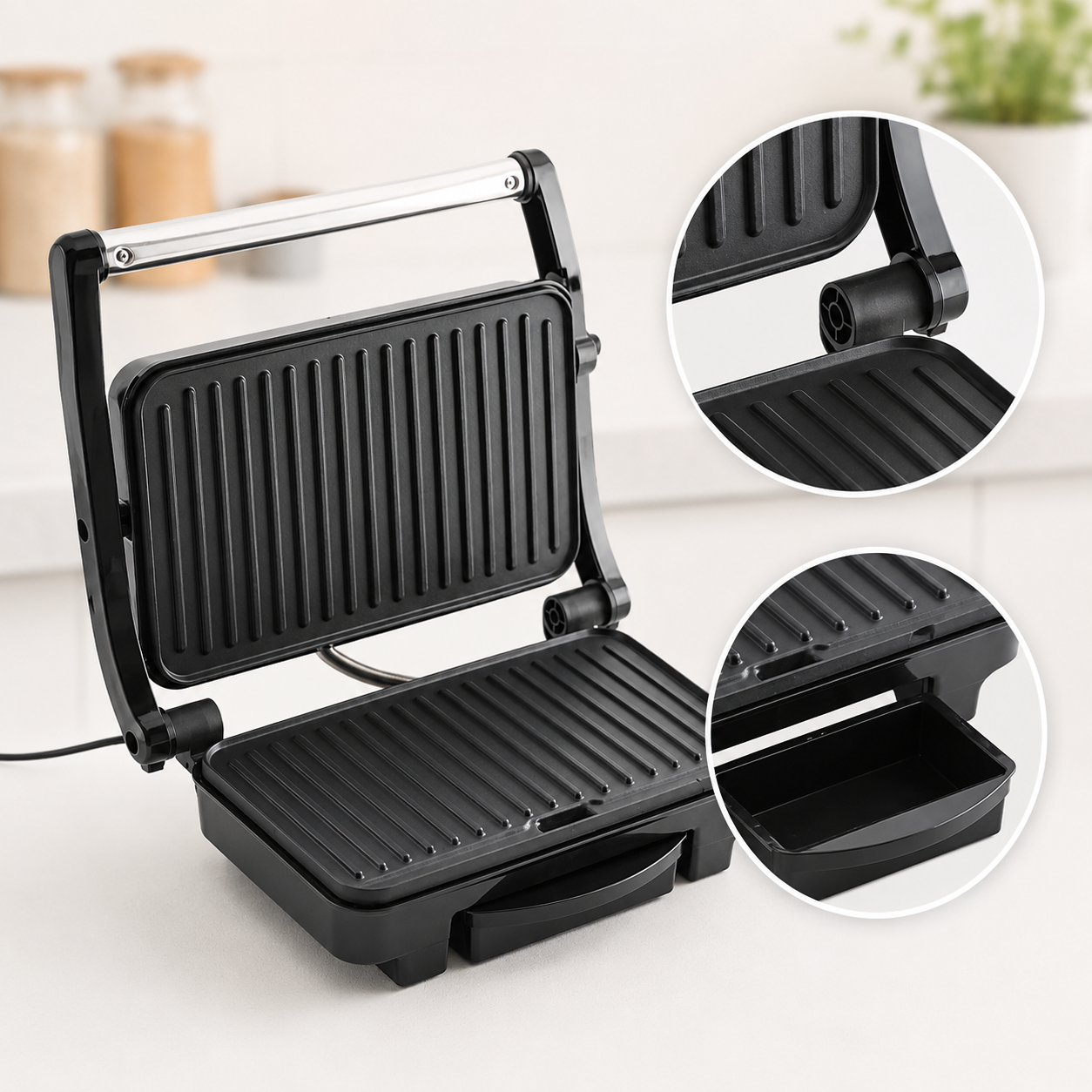 Sandwichera Parrilla Grill Plancha Antiadherente Sk-223