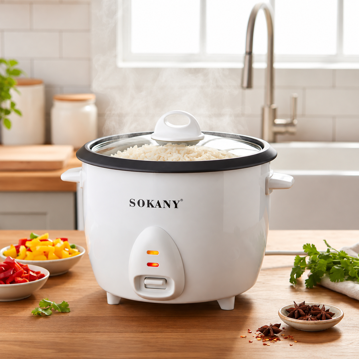 Olla Arrocera Eléctrica Sokany 1,8L