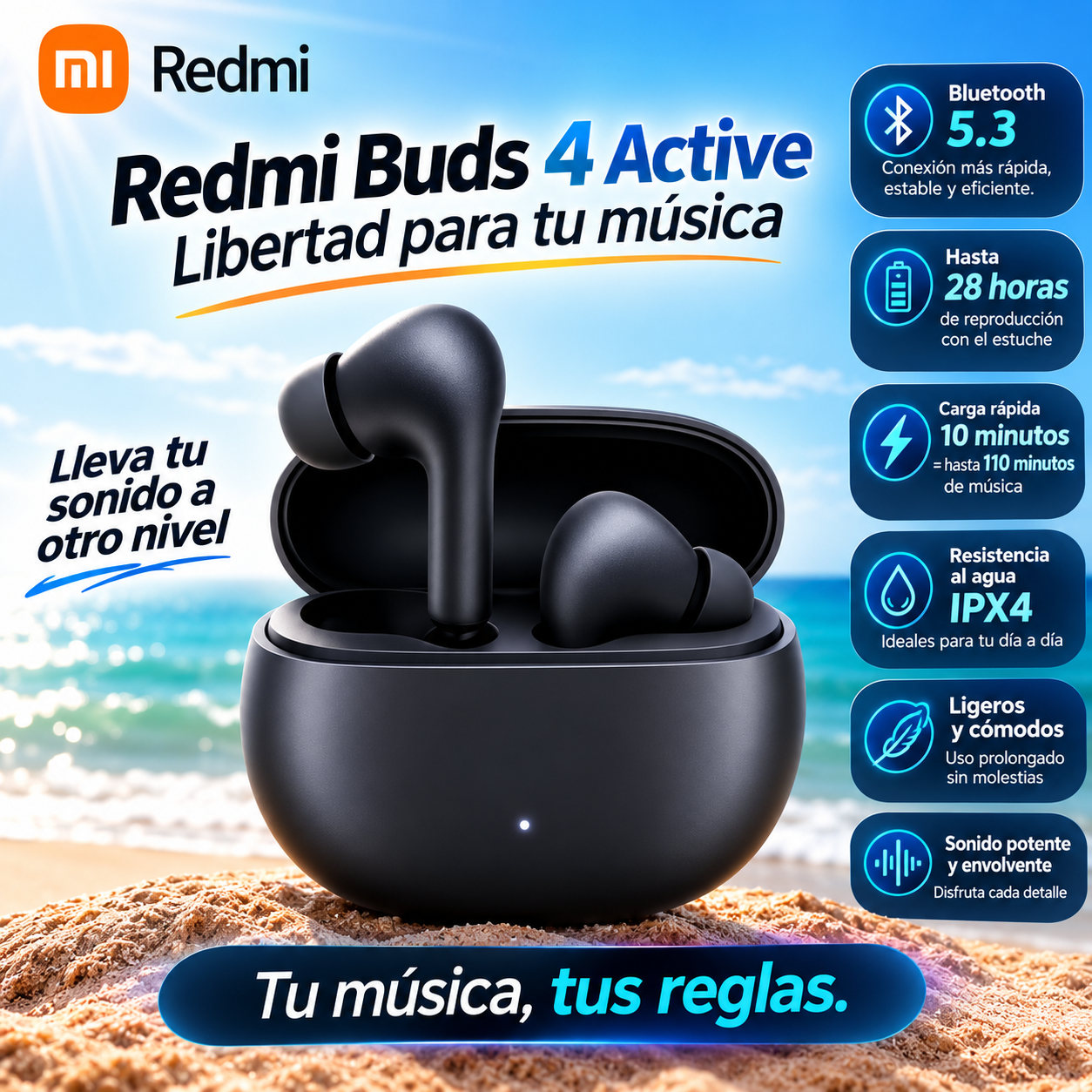 Audífonos Xiaomi Buds 4 Active