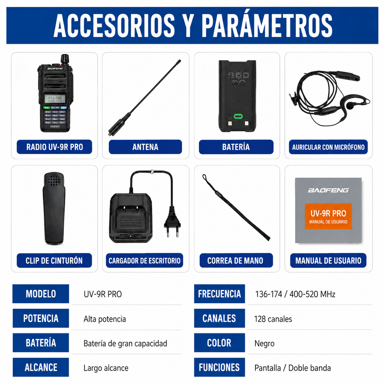 Radio Baofeng UV-9R Pro