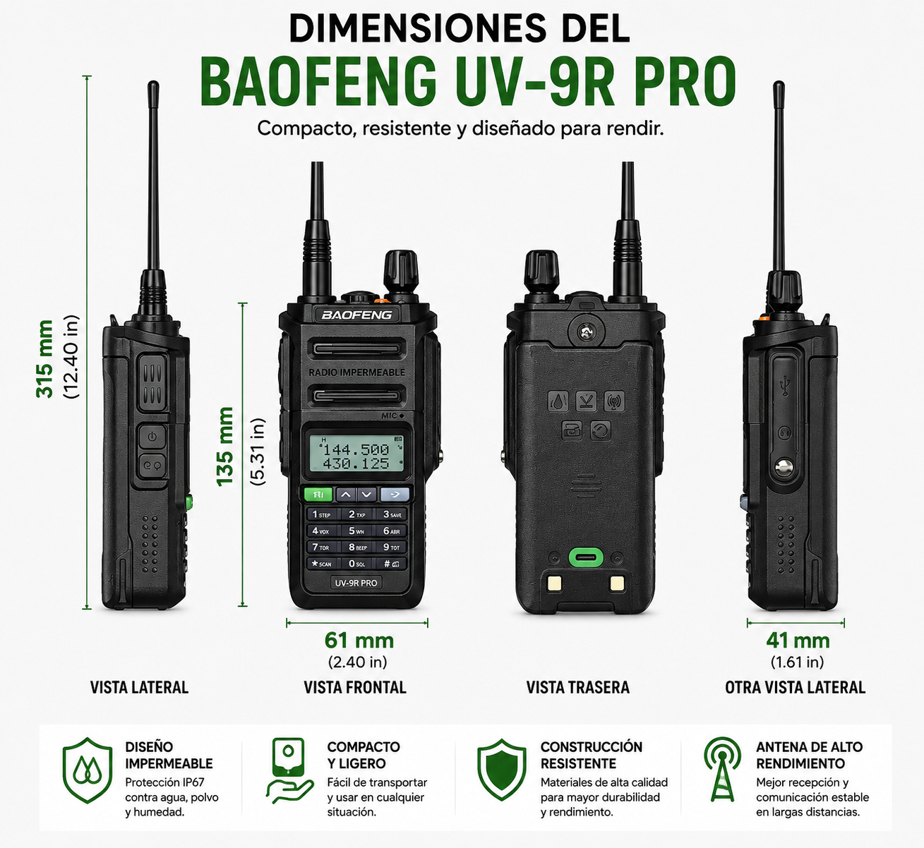 Radio Baofeng UV-9R Pro