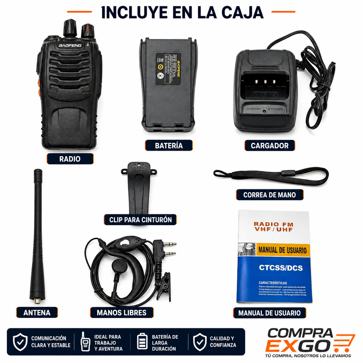 Radios Uhf Baofeng 888 S Con Accesorios