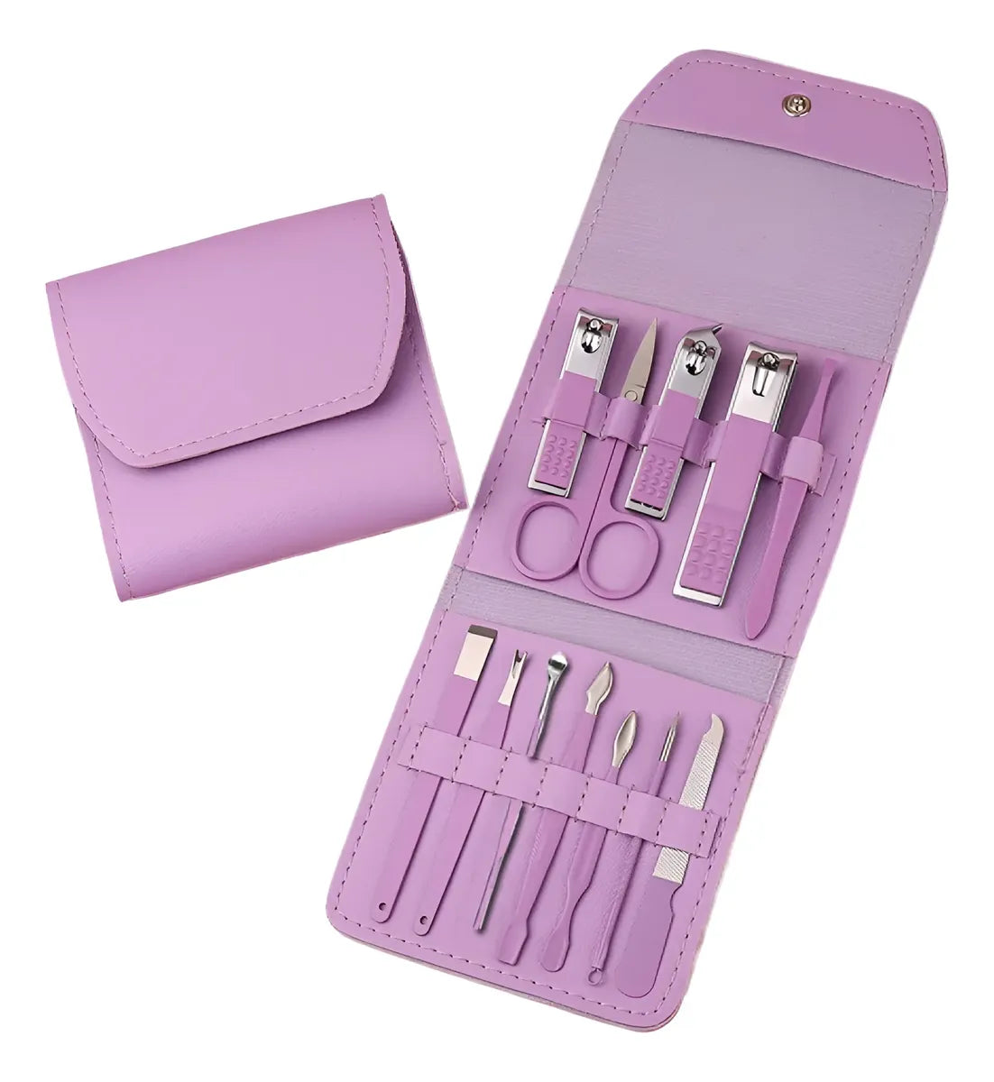 Kit Manicure Pedicure X12 Piezas Viajero