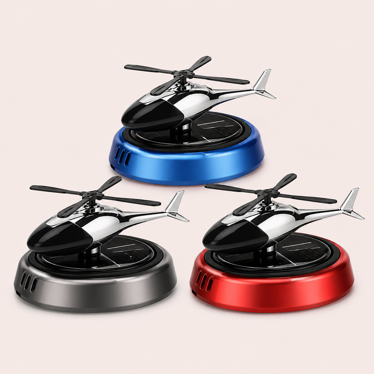 Ambientador Carro Difusor Aroma Solar Helicoptero Decorativo